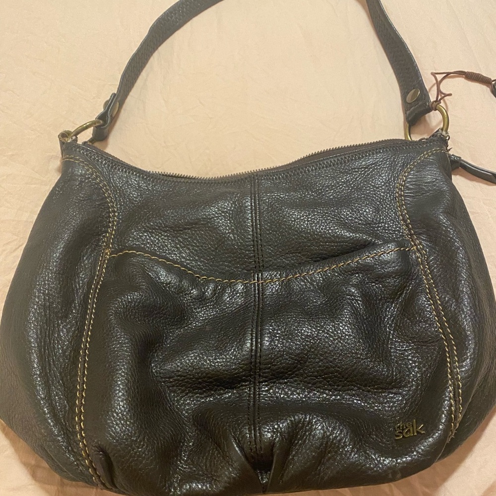 The Sak Brown Leather Hobo Bag